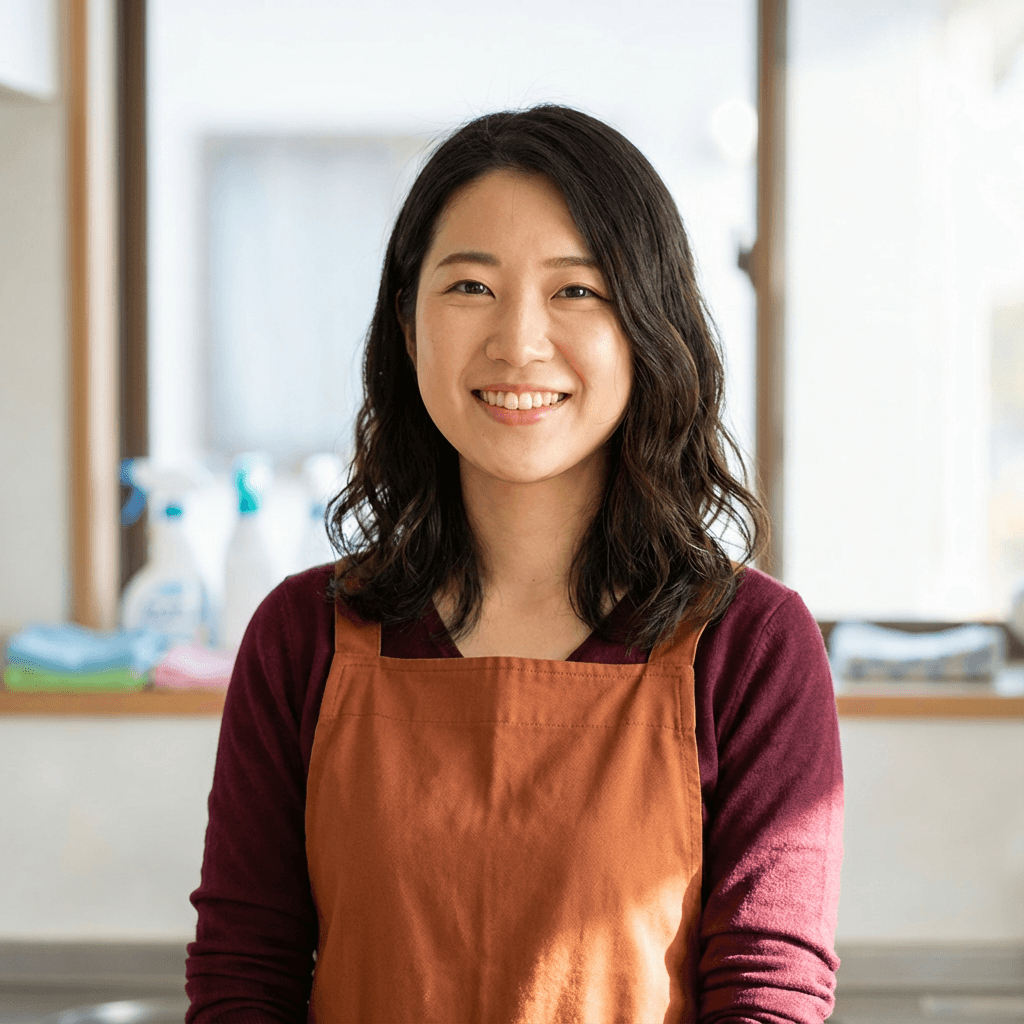 Female commercial cleaning supervisor in her late 30s with a professional look